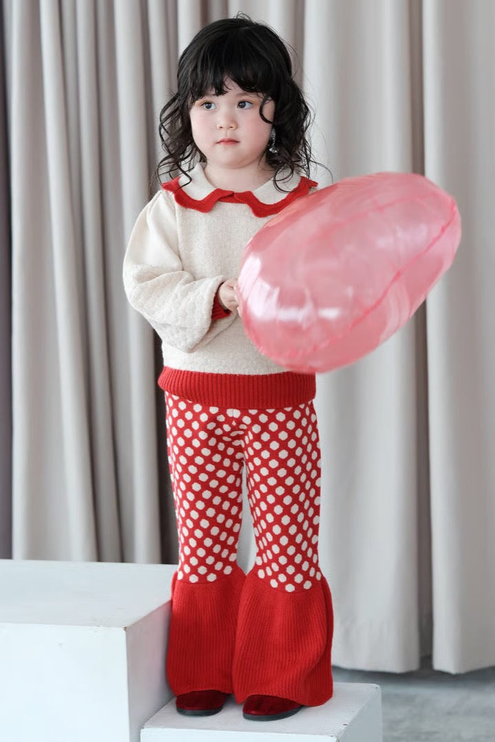 24AW Knit bell bottoms