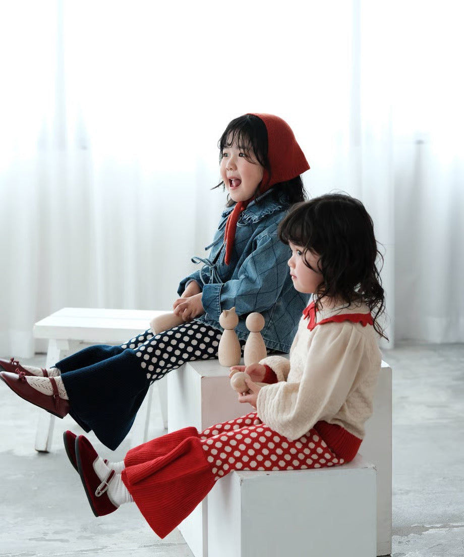 24AW Knit bell bottoms