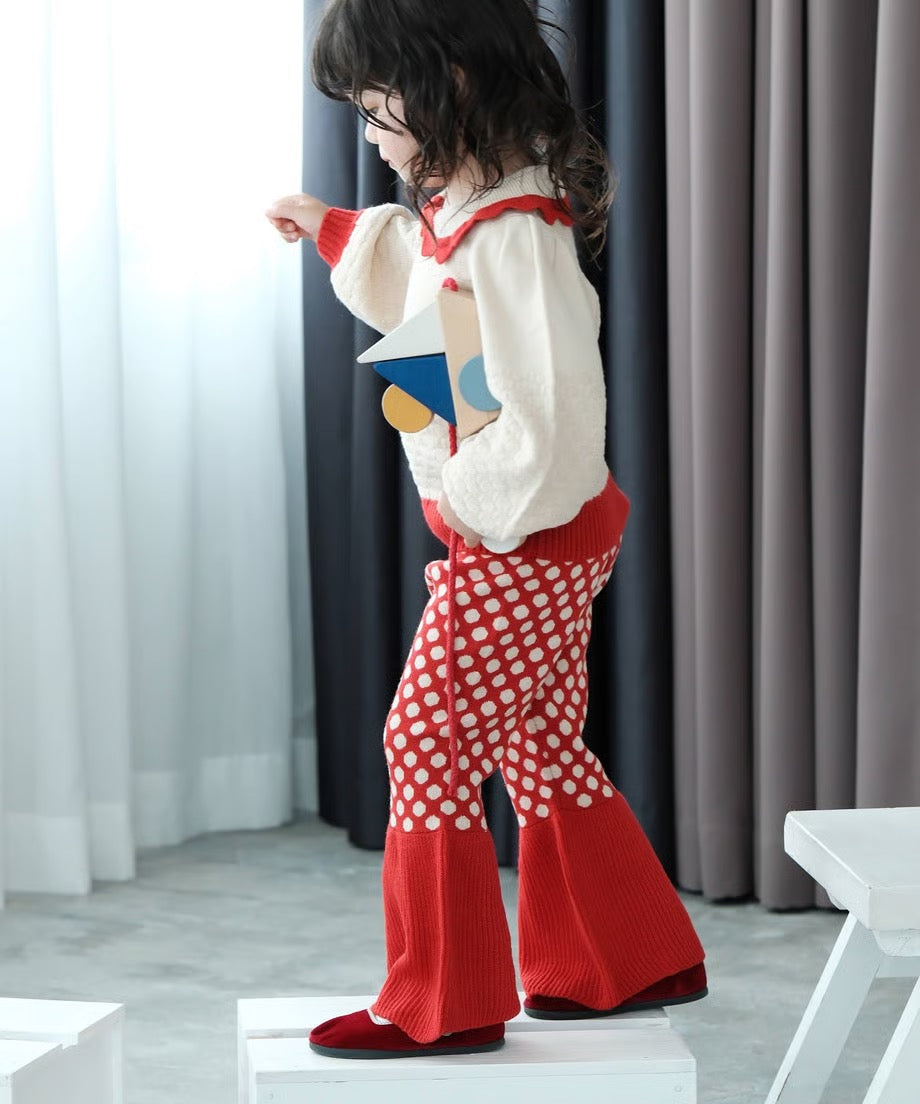 24AW Knit bell bottoms