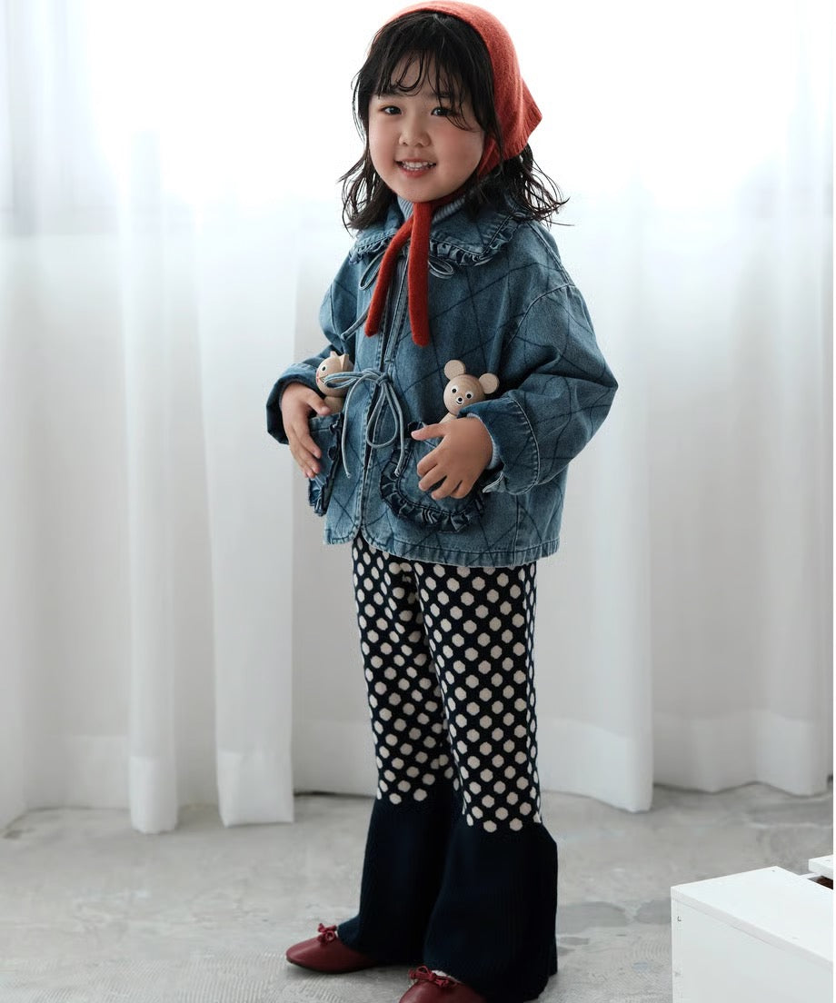24AW Knit bell bottoms