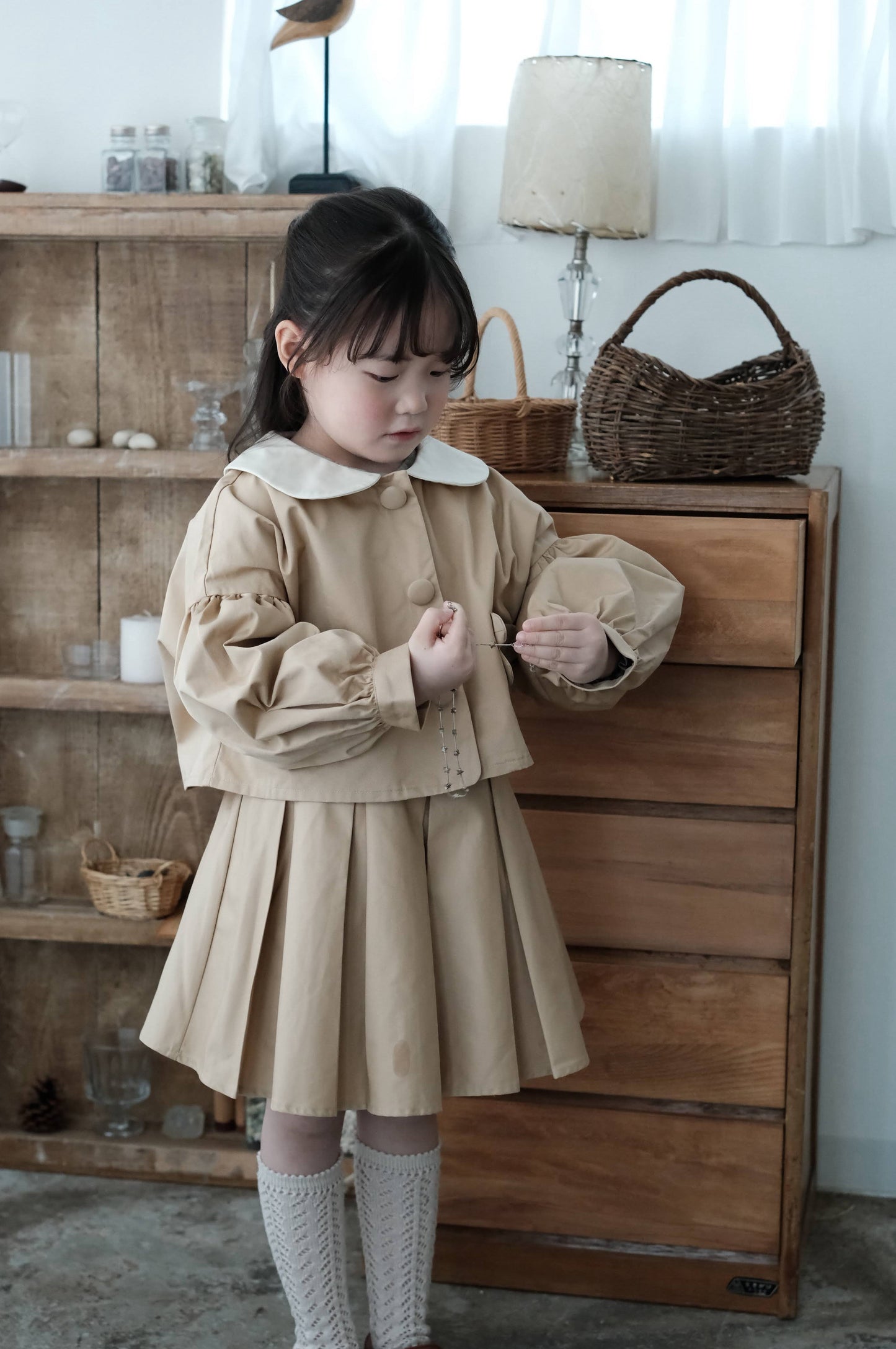 Mes kids x Pulev petal beige jacket
