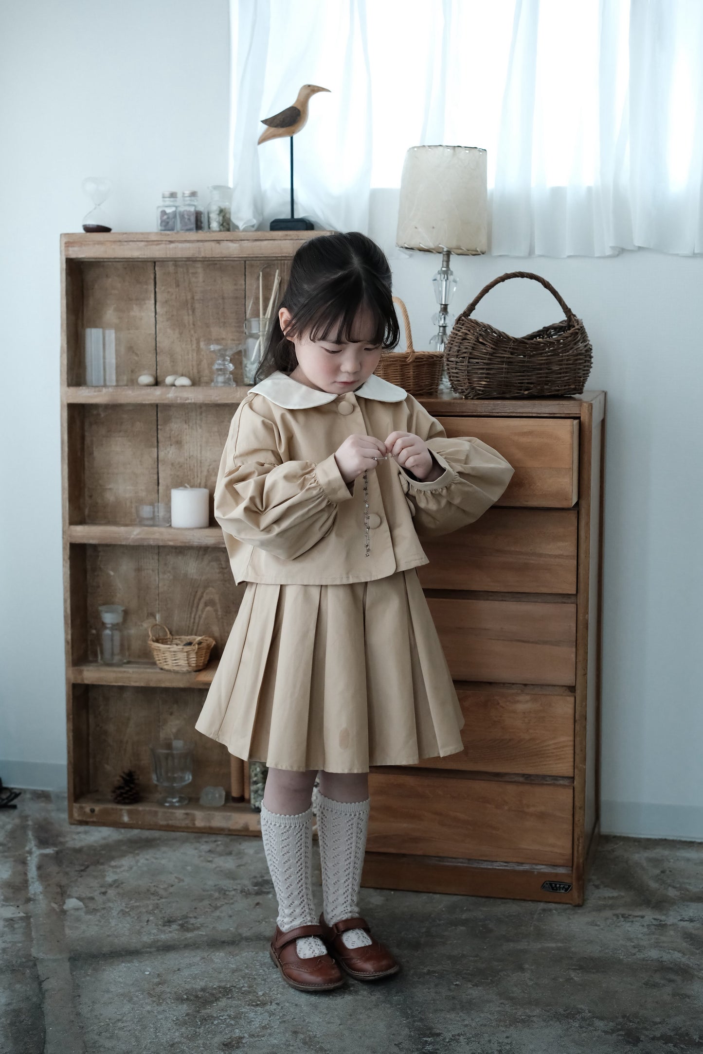 Mes kids x Pulev petal beige jacket