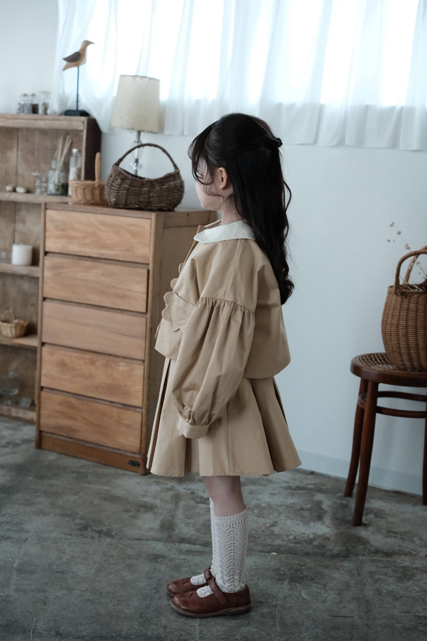 Mes kids x Pulev petal beige jacket