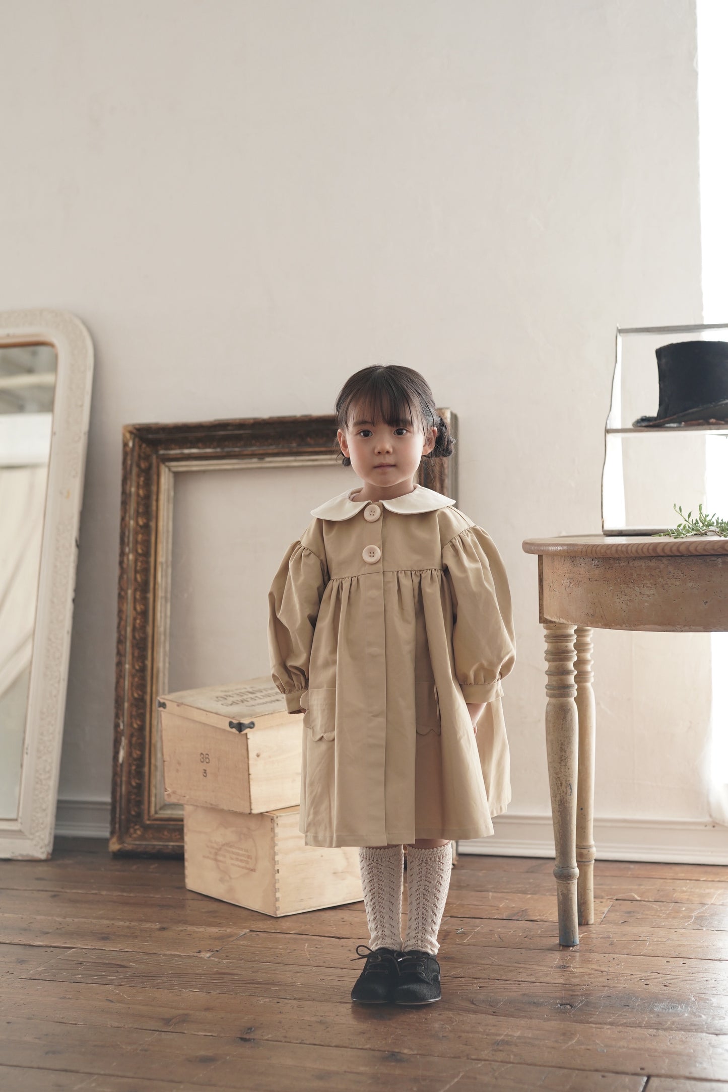 Mes kids x Pulev beigel trench coat