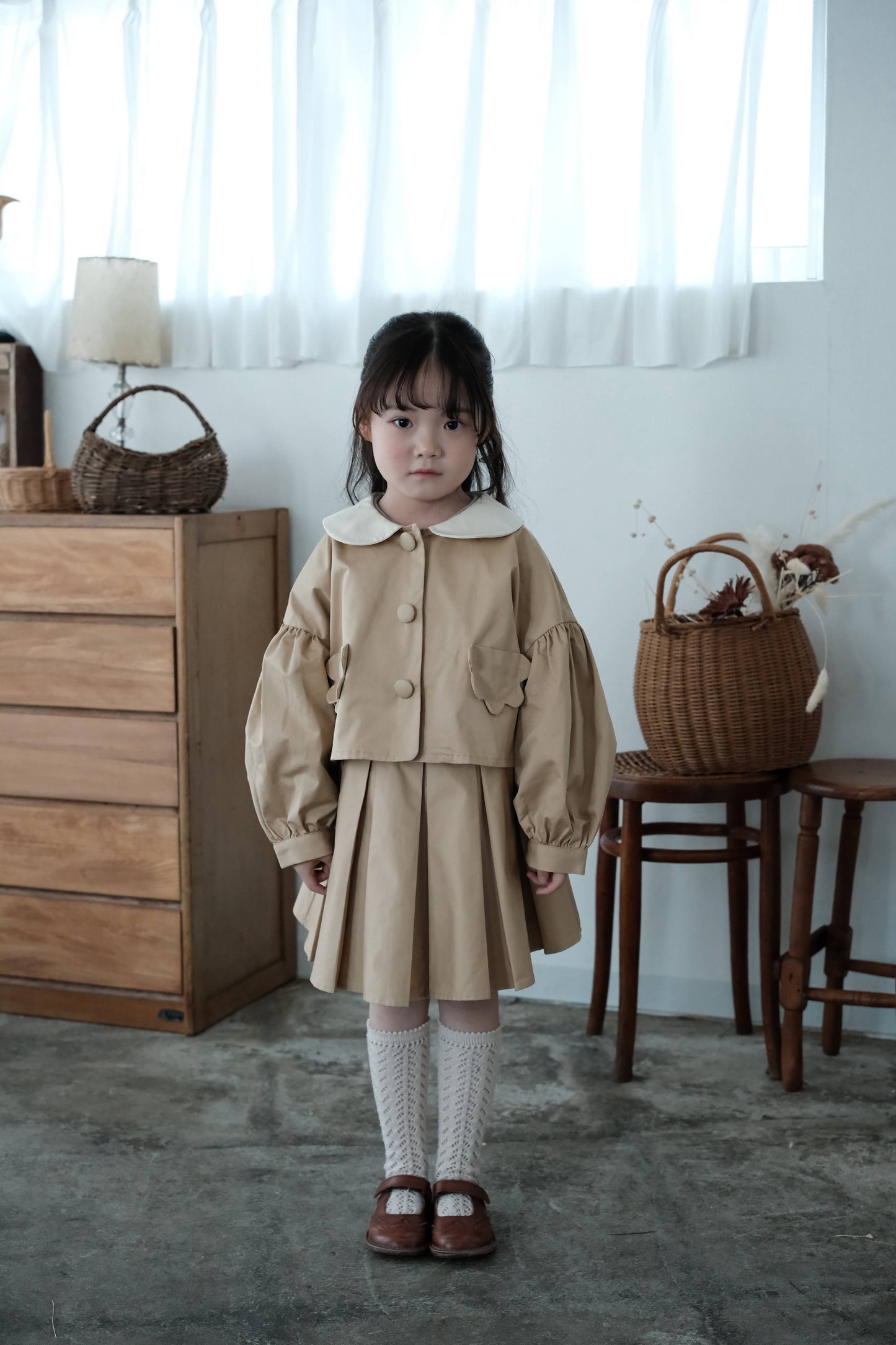 Mes kids x Pulev petal beige jacket