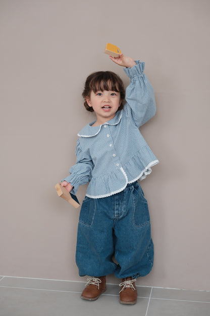 26AW Ballon denim with heart pockets