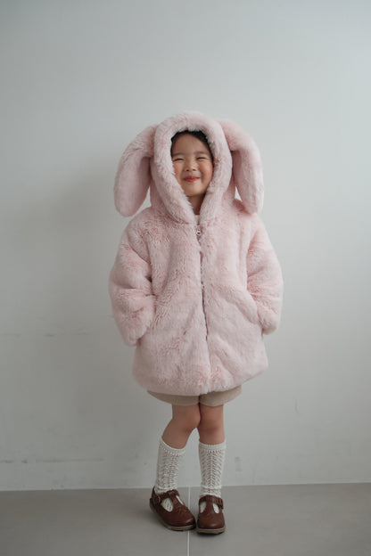 26AW Bunny ear hooded coat