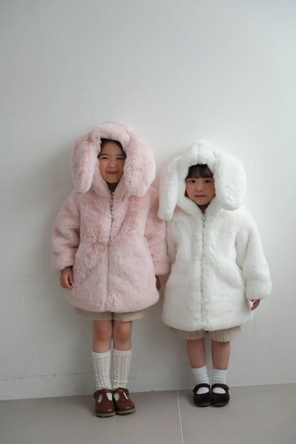 26AW Bunny ear hooded coat