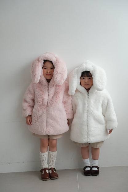 26AW Bunny ear hooded coat