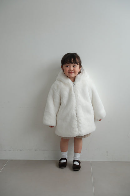 26AW Bunny ear hooded coat