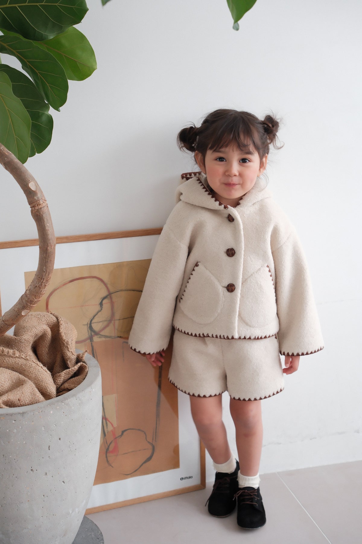26AW Hooded short jacket