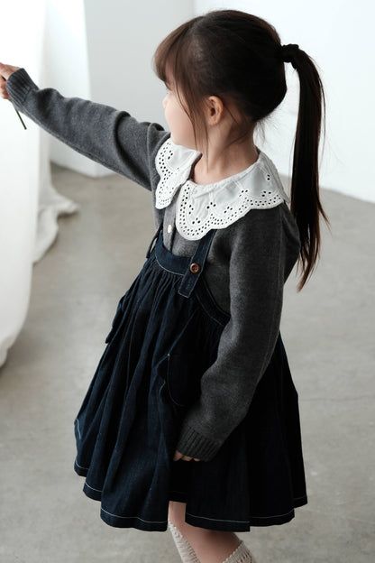 25AW Lace collar sweater