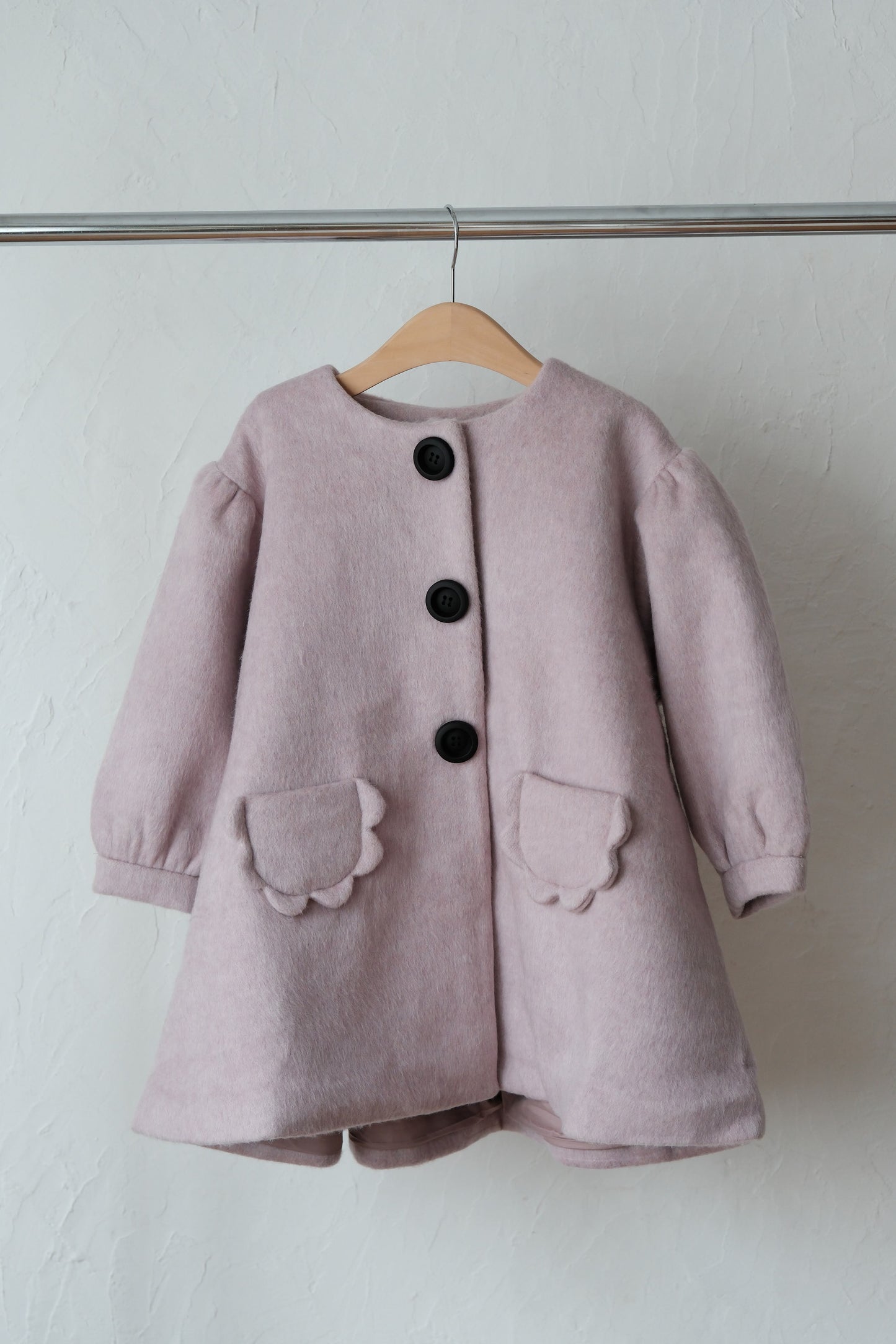25AW Lantern sleeve coat (light lavender )