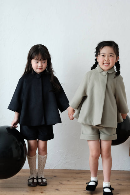 25AW Short-sleeved wool jacket