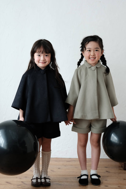 25AW Short-sleeved wool jacket