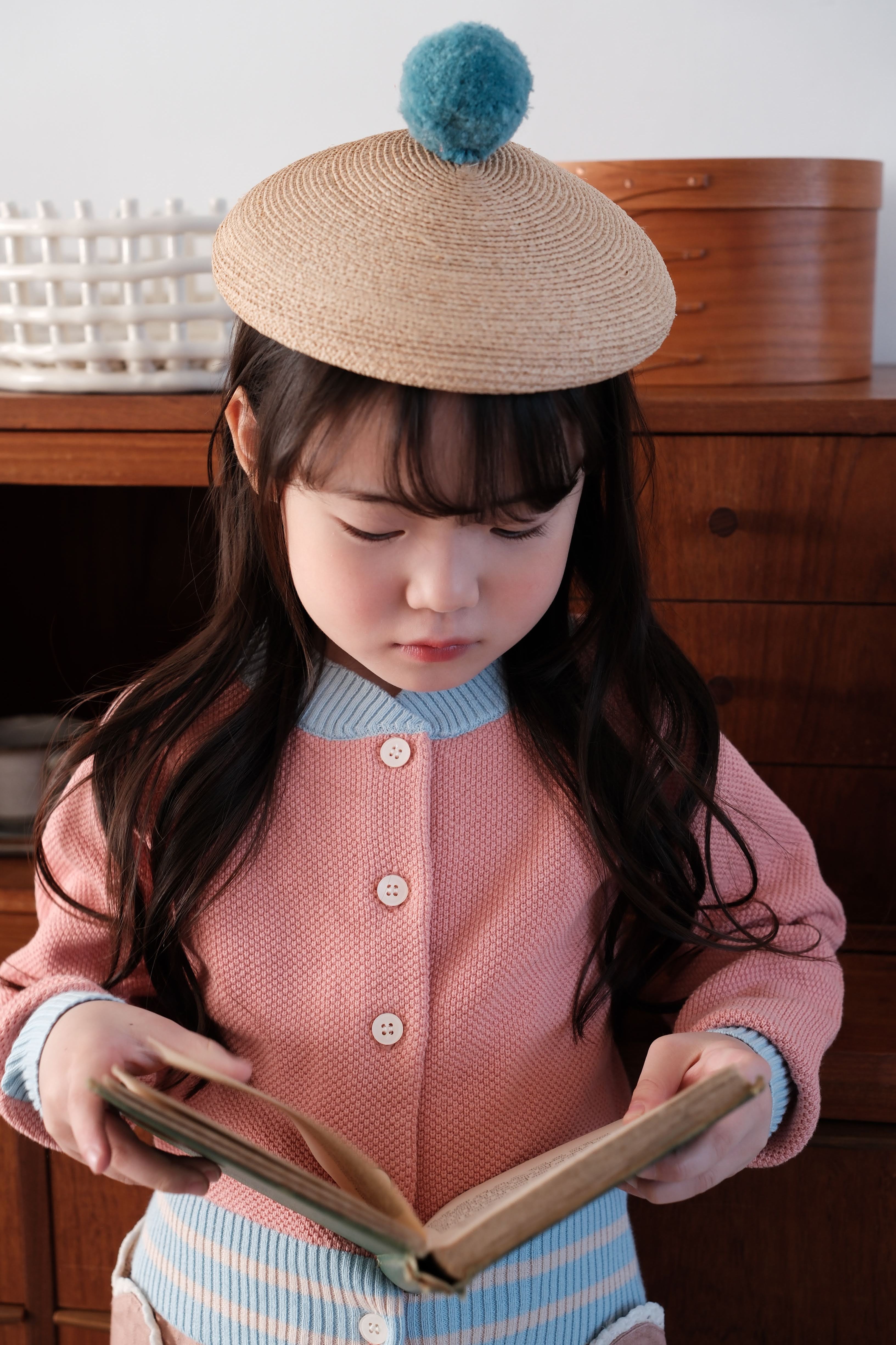 Mini Beret 25SS Pompom mini beret – Mes Kids Des Fleurs