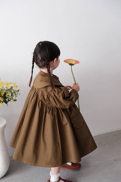 25SS Big collar trench coat