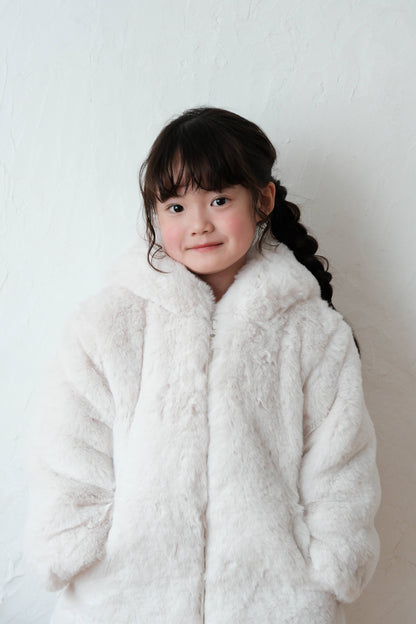 25AW Furry hooded coat