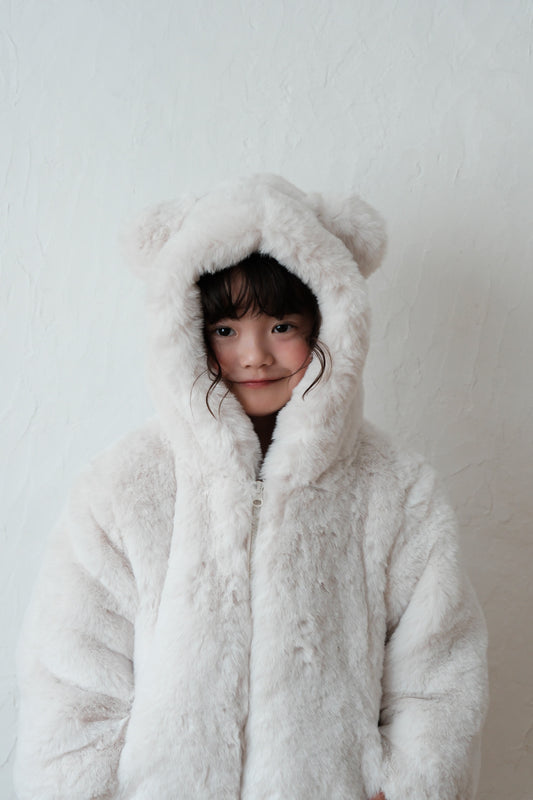 25AW Furry hooded coat