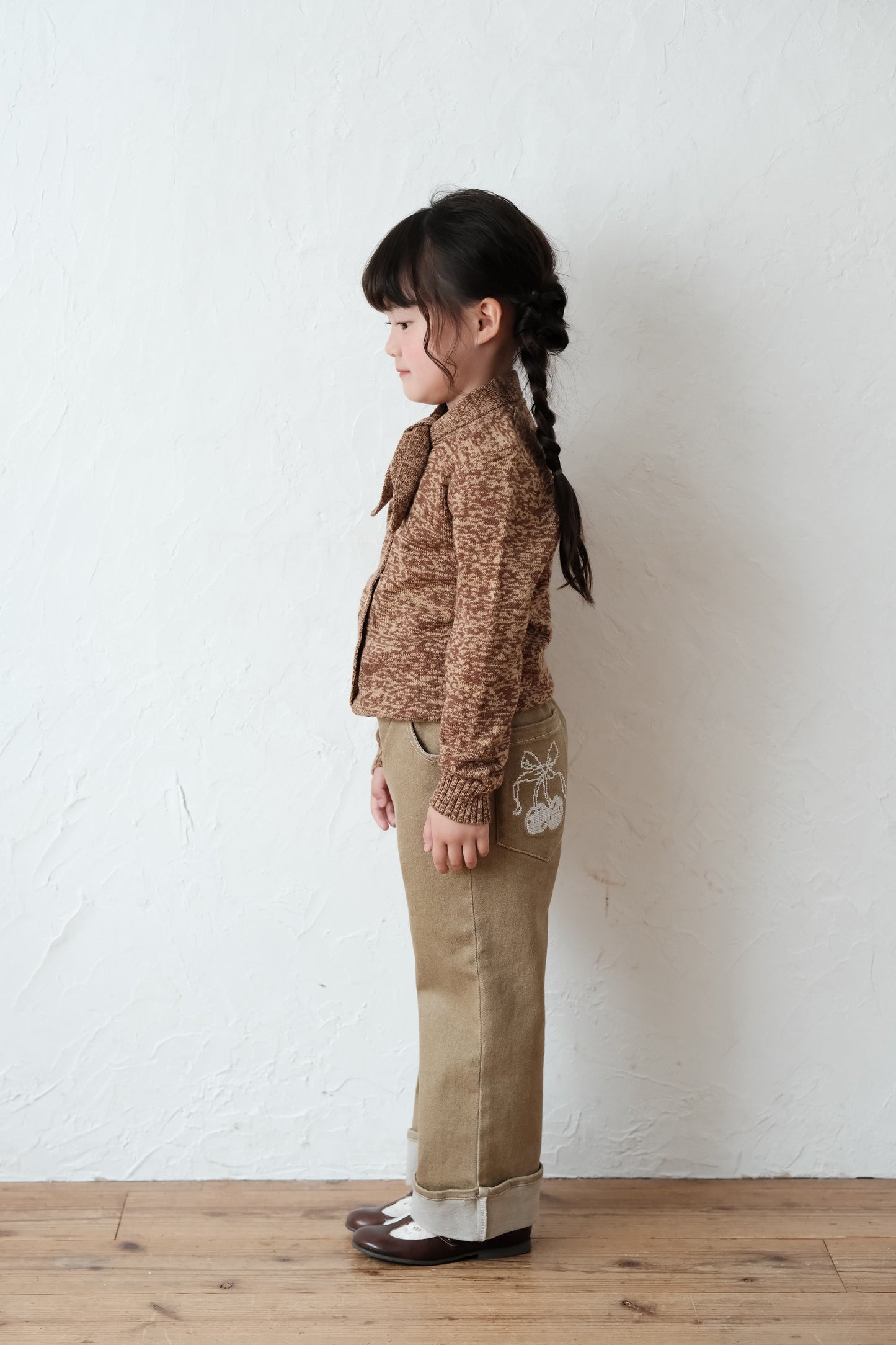 25AW Embroidered straight-leg pants