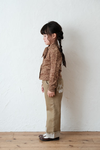 25AW Embroidered straight-leg pants