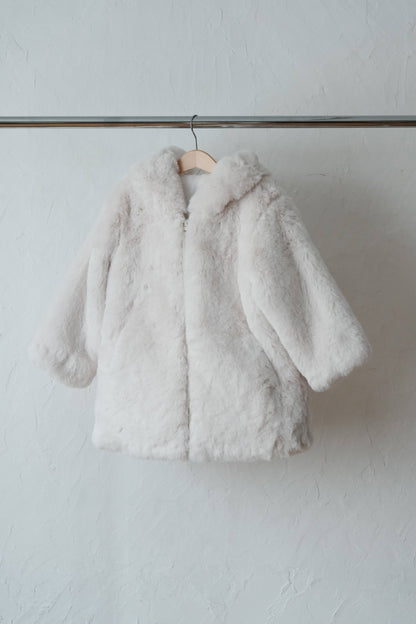 25AW Furry hooded coat