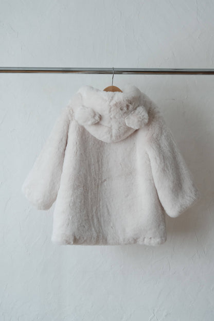 25AW Furry hooded coat